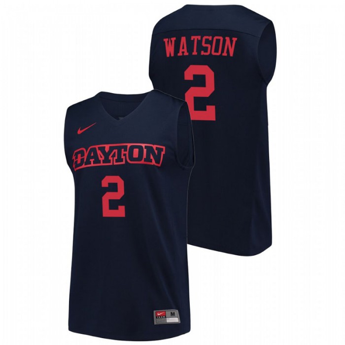 Dayton Flyers Ibi Watson College Basketball Navy Jersey For Men