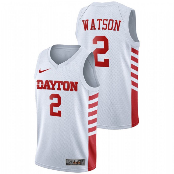 Dayton Flyers Ibi Watson College Basketball White Jersey For Men