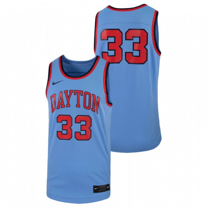 Men's Dayton Flyers Light Blue Nike Replica Jersey