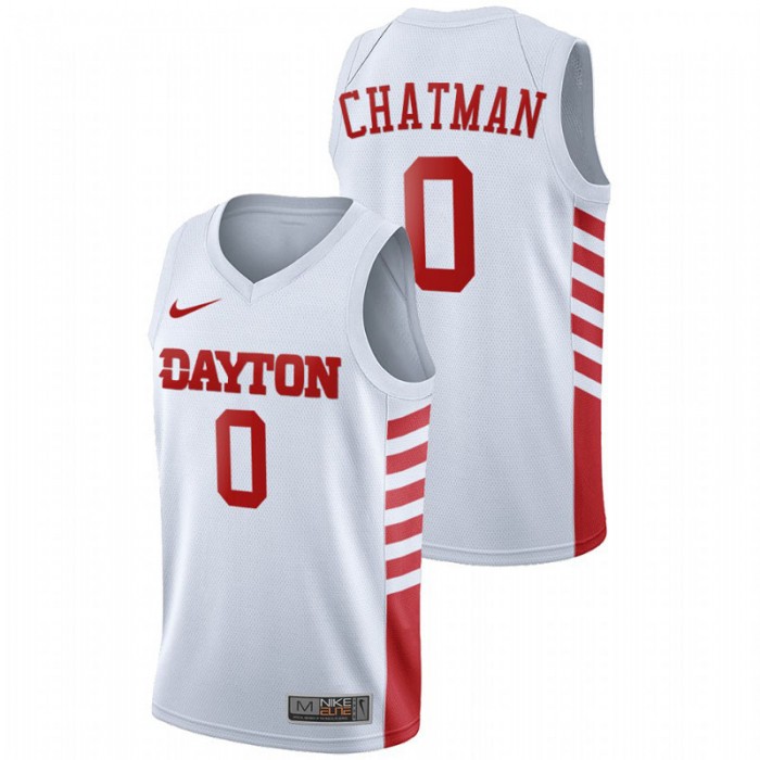 Dayton Flyers Rodney Chatman College Basketball White Jersey For Men
