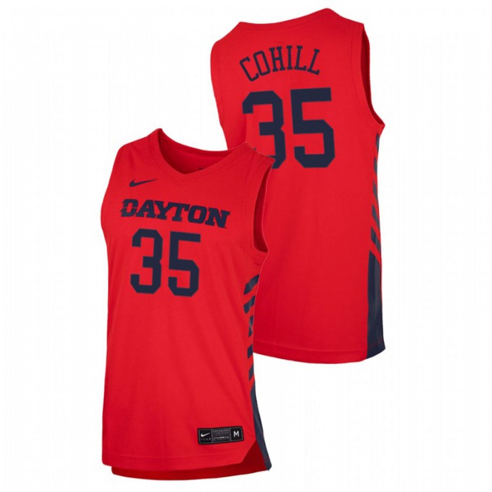 Dayton Flyers Replica Dwayne Cohill College Basketball Jersey Red Men