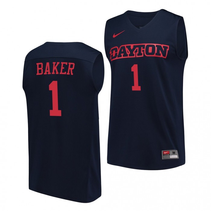 Tyrone Baker 2022-23 Dayton Flyers College Basketball Jersey Black