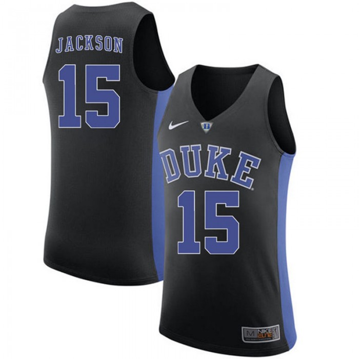 Duke Blue Devils #15 Frank Jackson Black College Basketball Jersey
