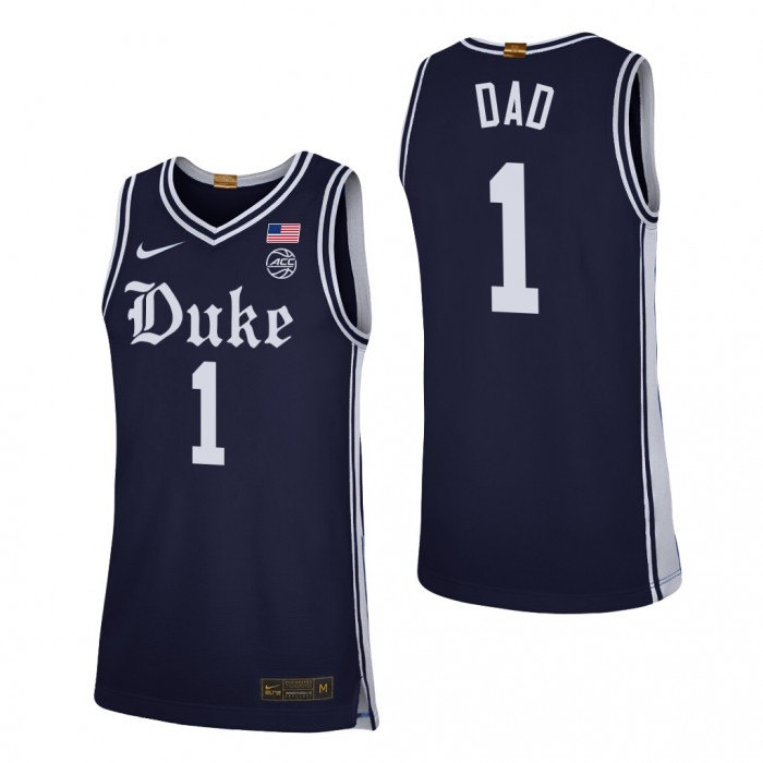 2022 Fathers Day Gift Duke Blue Devils Greatest Dad Jersey Black