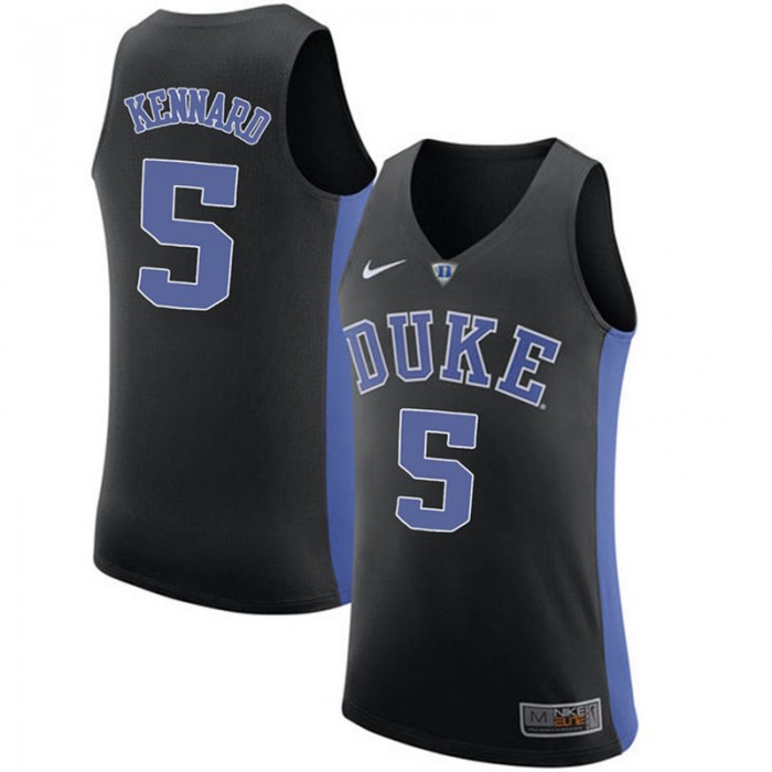 Duke Blue Devils #5 Luke Kennard Black College Basketball Jersey
