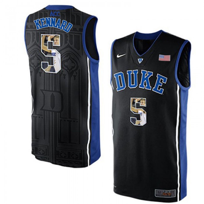 Duke Blue Devils Luke Kennard Black NCAA College Basketball Player Portrait Fashion Jersey