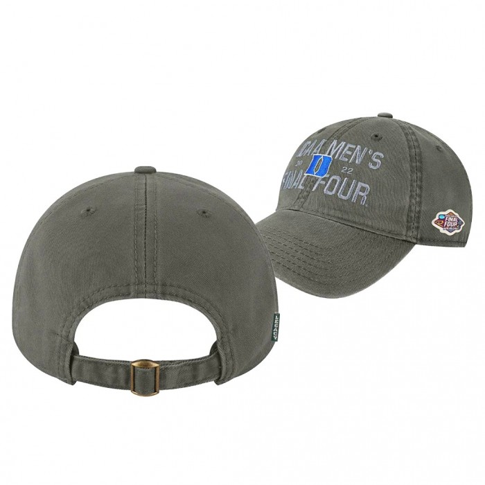 Duke Blue Devils 2022 March Madness Final Four League Collegiate Wear Relaxed Twill Adjustable Hat Gray