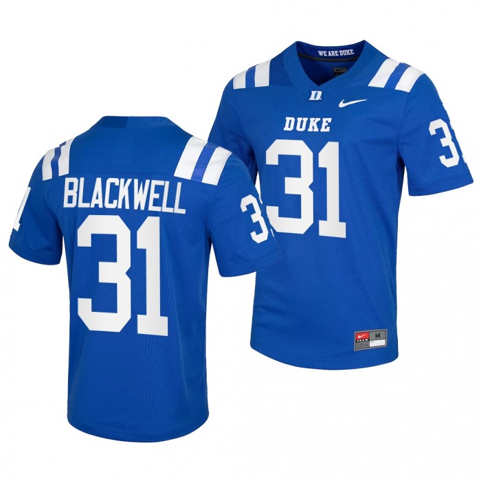 Duke Blue Devils Josh Blackwell College Football Jersey Blue Jersey
