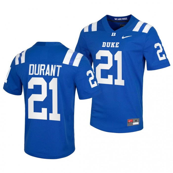 Duke Blue Devils Mataeo Durant College Football Jersey Blue Jersey