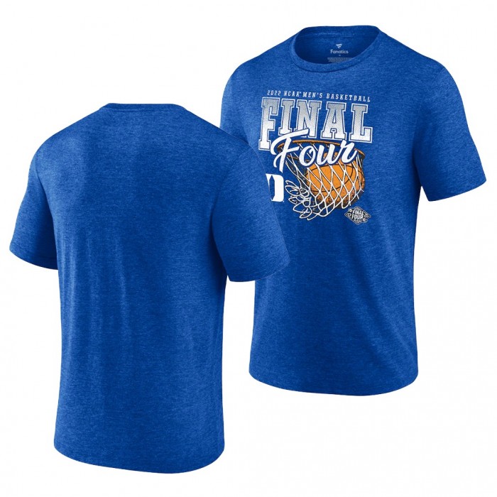 Duke Blue Devils 2022 NCAA March Madness Final Four Royal Banners Triblend T-Shirt Men