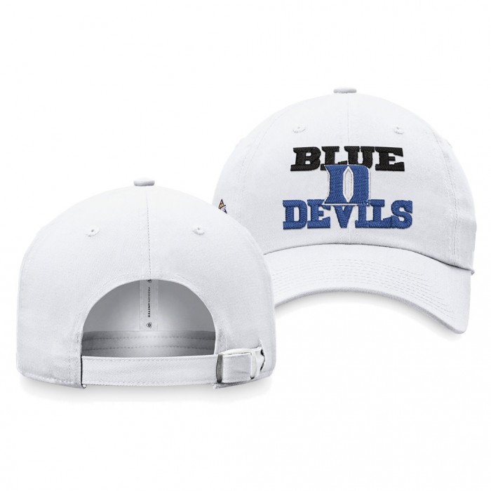 Duke Blue Devils 2022 March Madness Final Four Team Rally Crew Adjustable Hat White