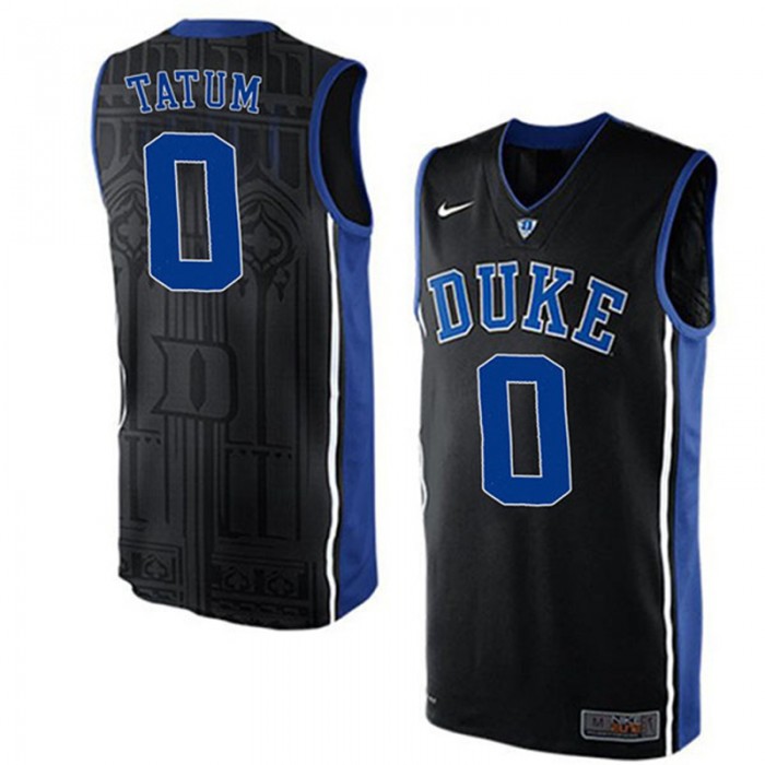 Male Jayson Tatum Duke Blue Devils Black NCAA High-School Basketball NBA Player Jersey
