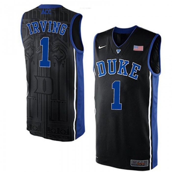 Male Kyrie Irving Duke Blue Devils Black NCAA High-School Basketball NBA Player Jersey