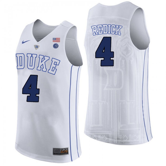 Male JJ Redick Duke Blue Devils White College Basketball Player Performance Jersey