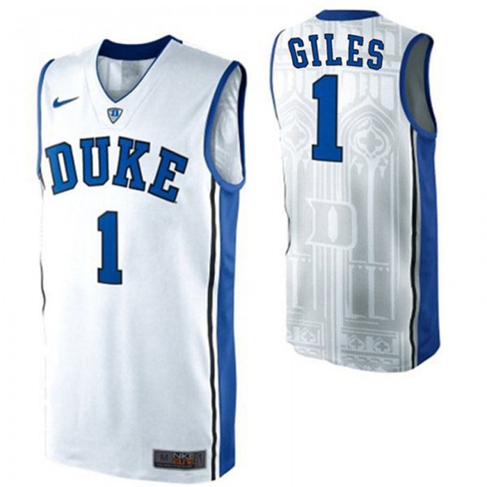 Male Harry Giles Duke Blue Devils White NCAA High-School Basketball NBA Player Jersey