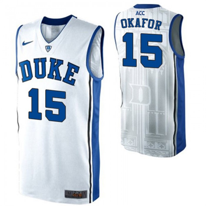 Male Jahlil Okafor Duke Blue Devils White NCAA High-School Basketball NBA Player Jersey