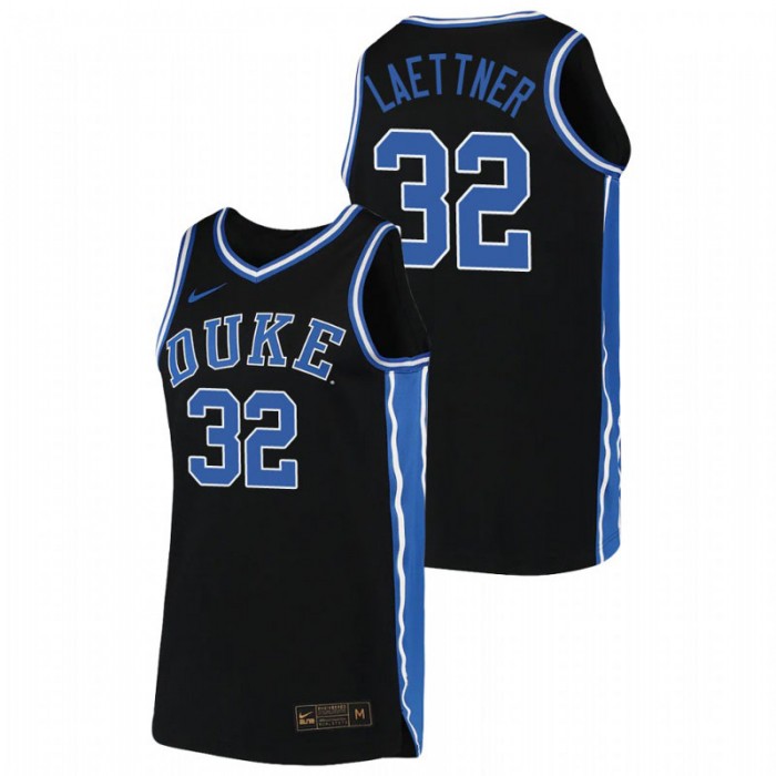 Duke Blue Devils Replica Christian Laettner College Basketball Jersey Black For Men