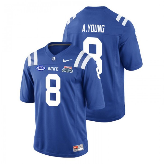 Duke Blue Devils Aaron Young 2018 Independence Bowl College Football Royal Jersey