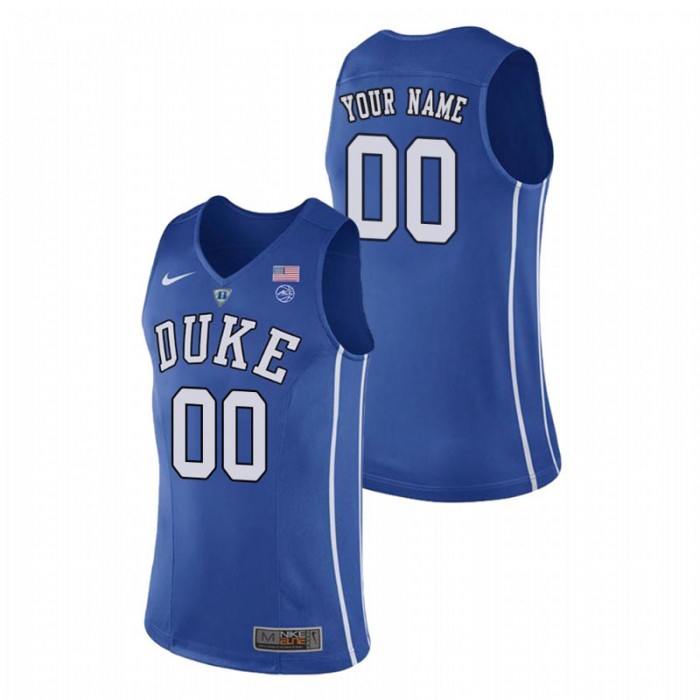 Duke Blue Devils College Basketball Royal Custom Authentic Performace Jersey For Men