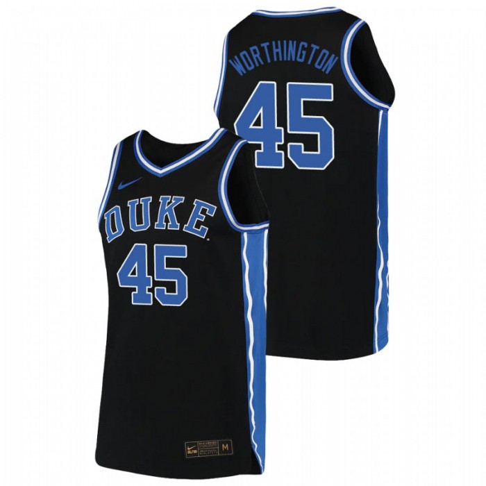 Duke Blue Devils Replica Keenan Worthington College Basketball Jersey Black For Men