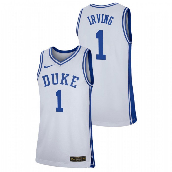 Duke Blue Devils Kyrie Irving Jersey Basketball White Replica For Men