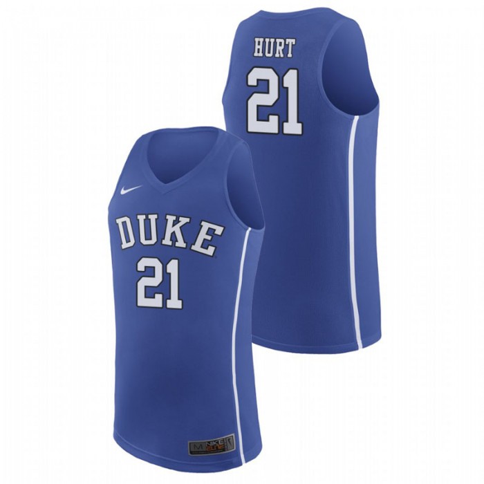 Duke Blue Devils College Basketball Royal Matthew Hurt Replica Jersey For Men