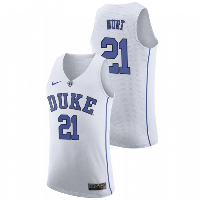 Duke Blue Devils College Basketball White Matthew Hurt Replica Jersey For Men