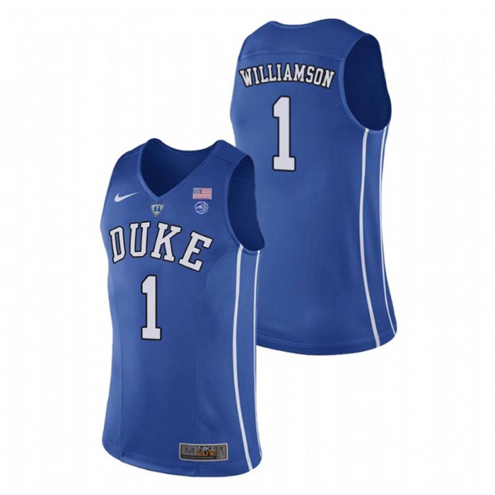 Duke Blue Devils College Basketball Royal Zion Williamson Authentic Performace Jersey For Men