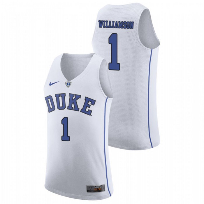 Duke Blue Devils College Basketball White Zion Williamson Authentic Jersey For Men