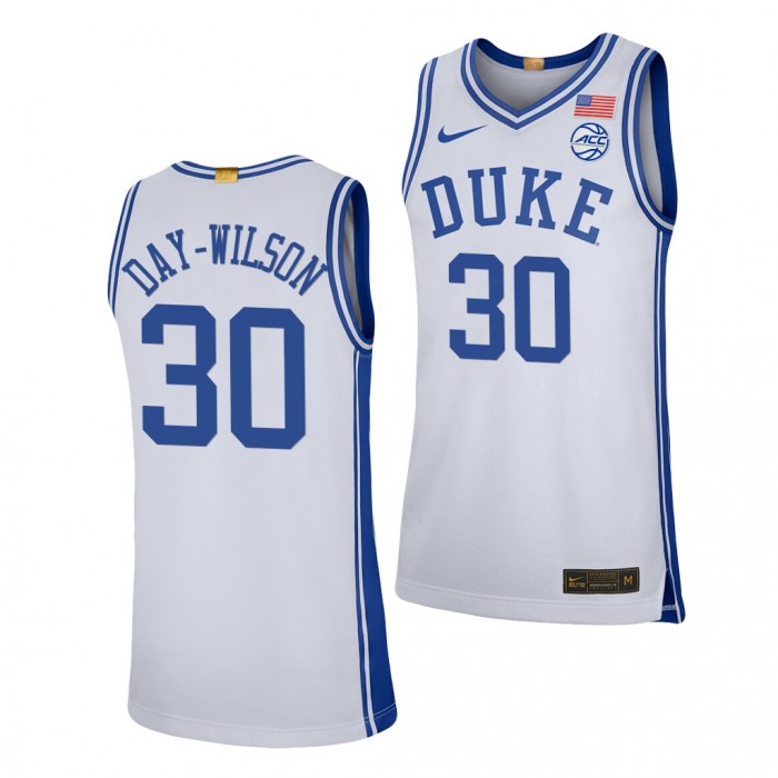 Shayeann Day-Wilson Jersey Duke Blue Devils 2021-22 College Basketball Limited Jersey-White