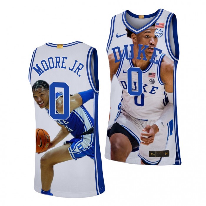 Wendell Moore Jr. 2022 March Madness Highlights Duke Blue Devils #0 Royal Fashion Edition Jersey
