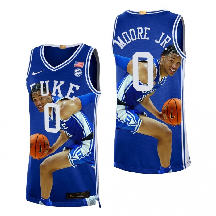 Wendell Moore Jr. 2022 March Madness Highlights Duke Blue Devils #0 White Fashion Edition Jersey