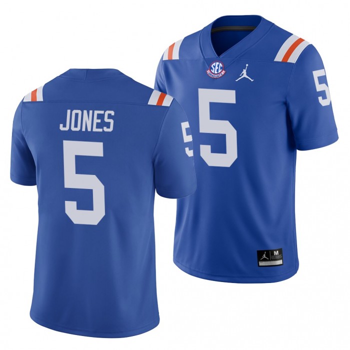 2021-22 Florida Gators College Football Emory Jones Jersey Blue