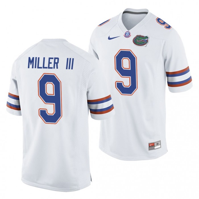 2021-22 Florida Gators College Football Jack Miller III Jersey White