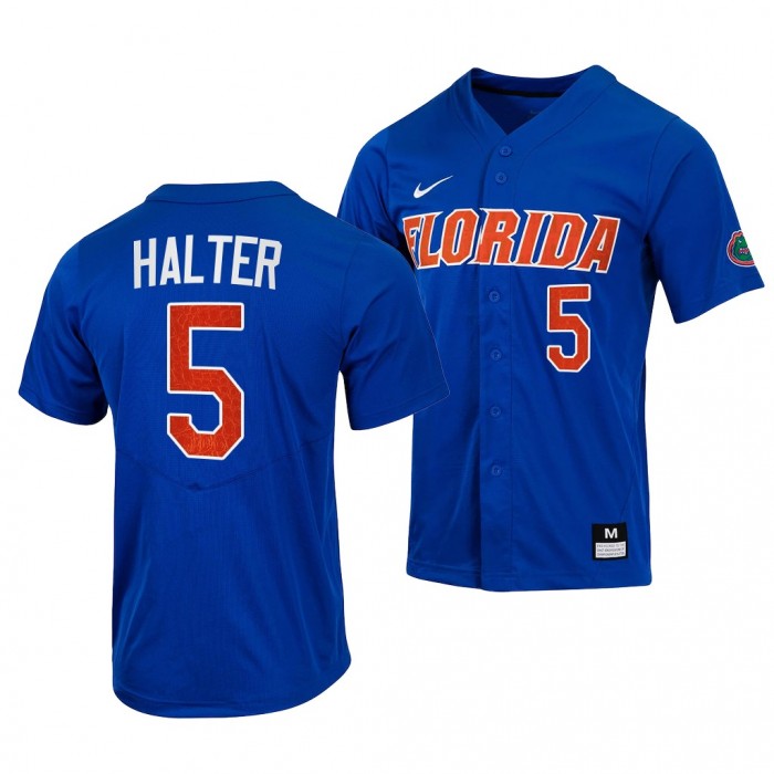 Colby Halter Florida Gators 2022 College Baseball Men Jersey-Royal