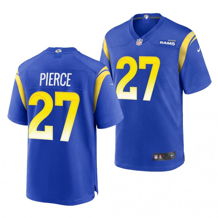 Florida Gators Dameon Pierce 2022 NFL Draft Los Angeles Rams Royal Jersey Men