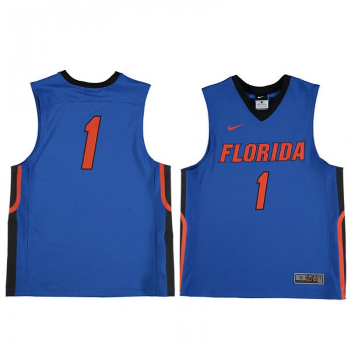 Florida Gators #1 Royal Blue Basketball Youth Jersey