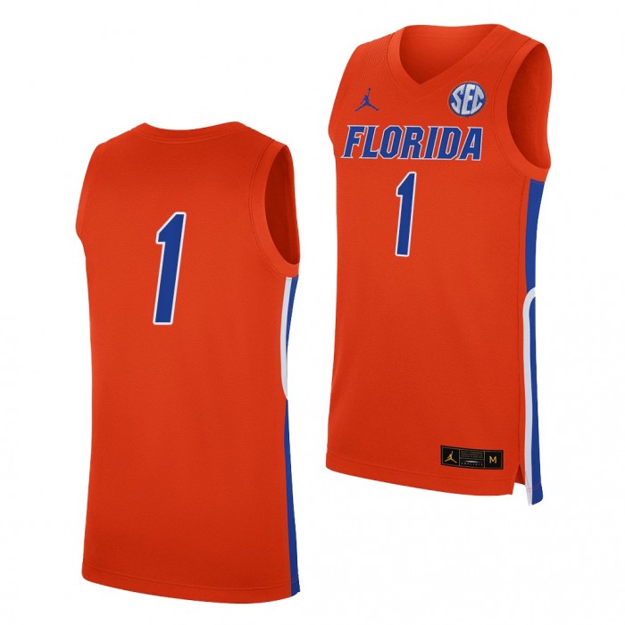 Florida Gators #1 Orange Replica Jersey 2021-22 College Basketball