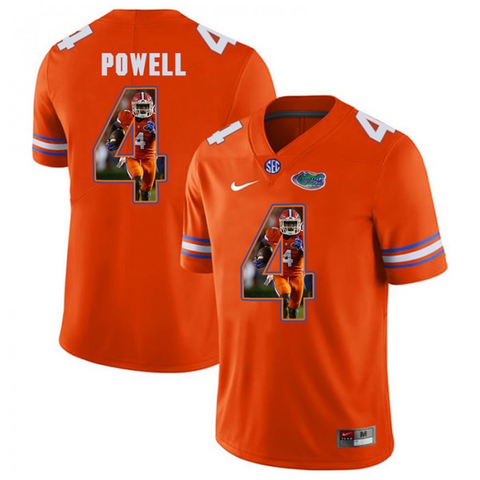 Florida Gators Football Orange College Brandon Powell Jersey