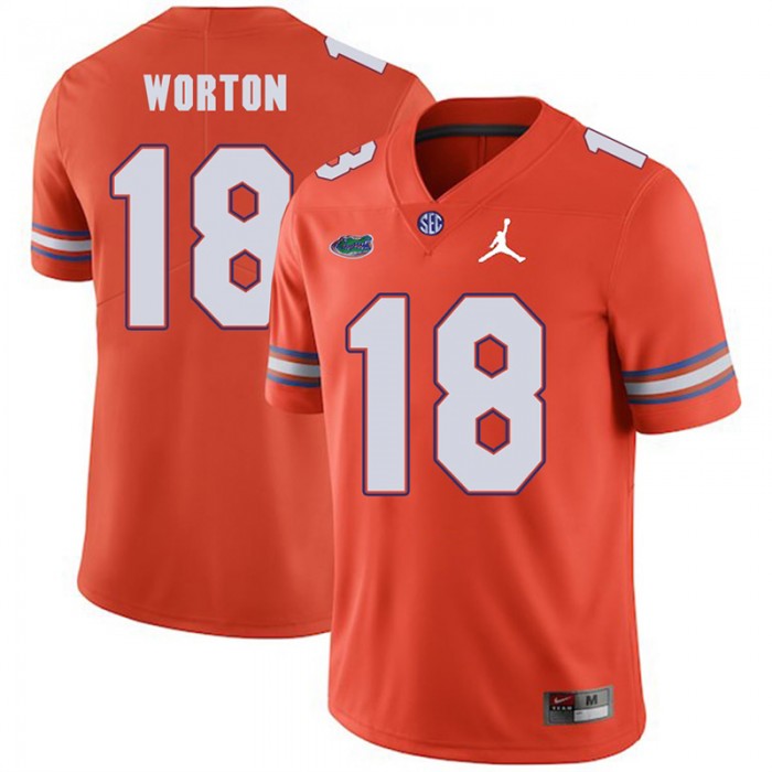Florida Gators 2018 Football Game Orange For Men Jordan Brand C.J. Worton Jersey