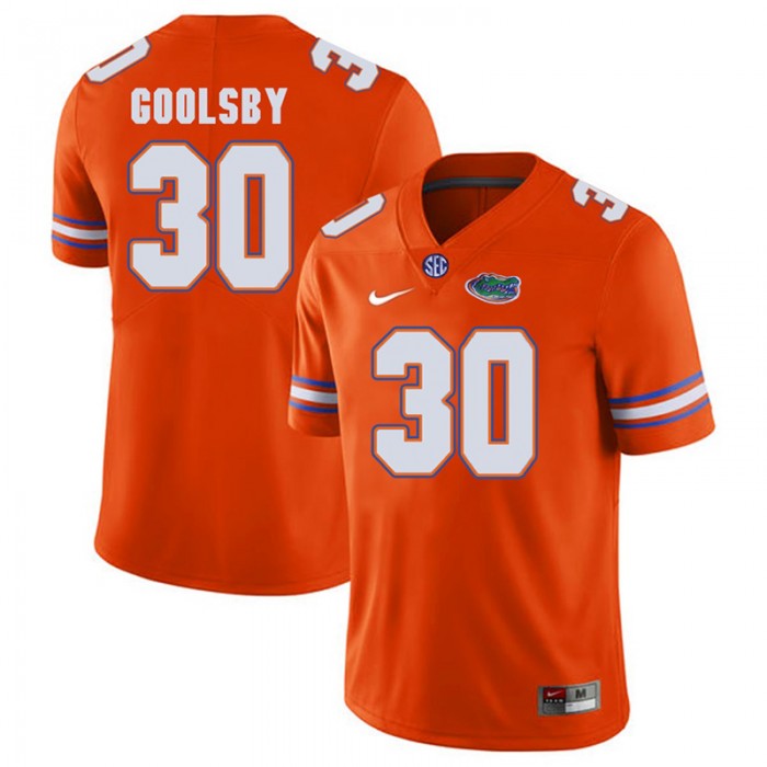 Florida Gators #30 Orange College Football DeAndre Goolsby Player Performance Jersey