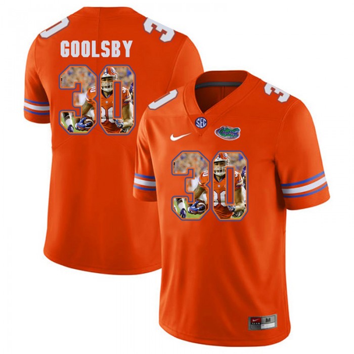 Florida Gators Football Orange College DeAndre Goolsby Jersey