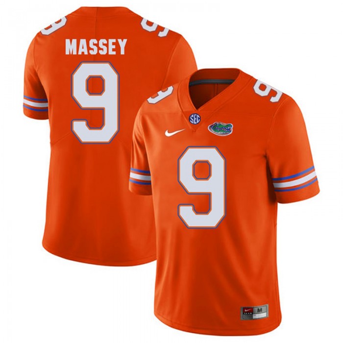 Florida Gators #9 Orange College Football Dre Massey Player Performance Jersey