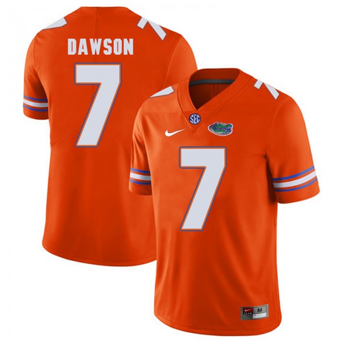 Florida Gators #7 Orange College Football Duke Dawson Player Performance Jersey
