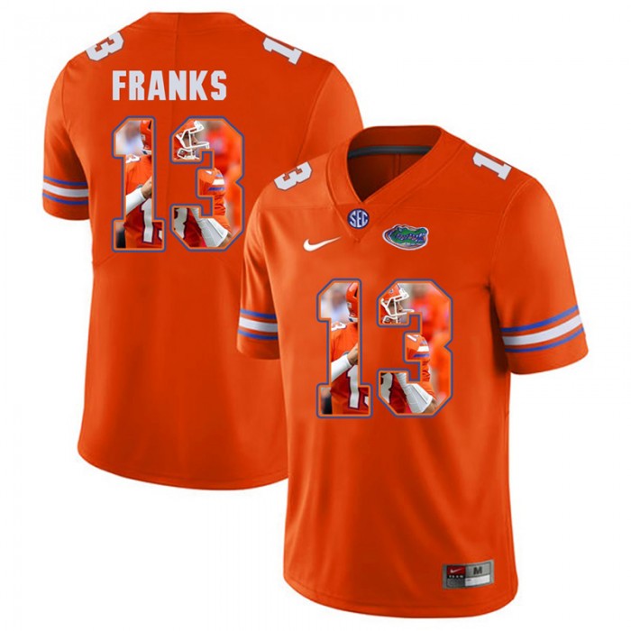 Florida Gators Football Orange College Feleipe Franks Jersey