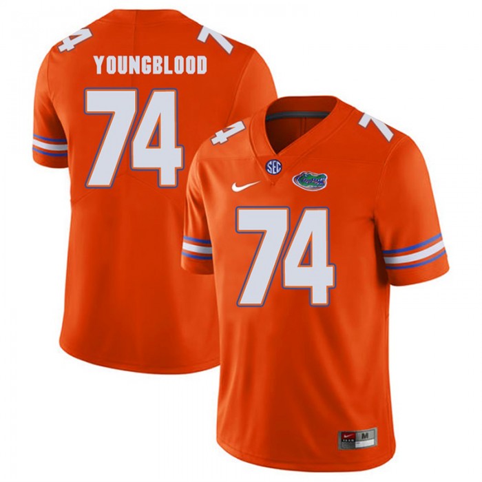 Florida Gators #74 Orange College Football Jack Youngblood Player Performance Jersey