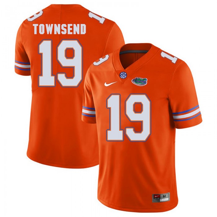 Florida Gators #19 Orange College Football Johnny Townsend Player Performance Jersey