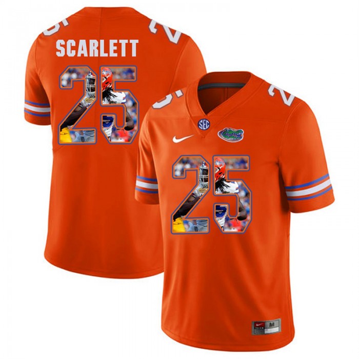 Florida Gators Football Orange College Jordan Scarlett Jersey