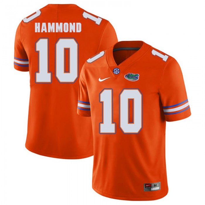 Florida Gators #10 Orange College Football Josh Hammond Player Performance Jersey