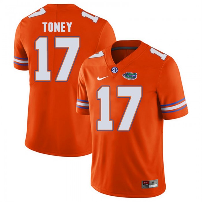 Florida Gators #17 Orange College Football Kadarius Toney Player Performance Jersey